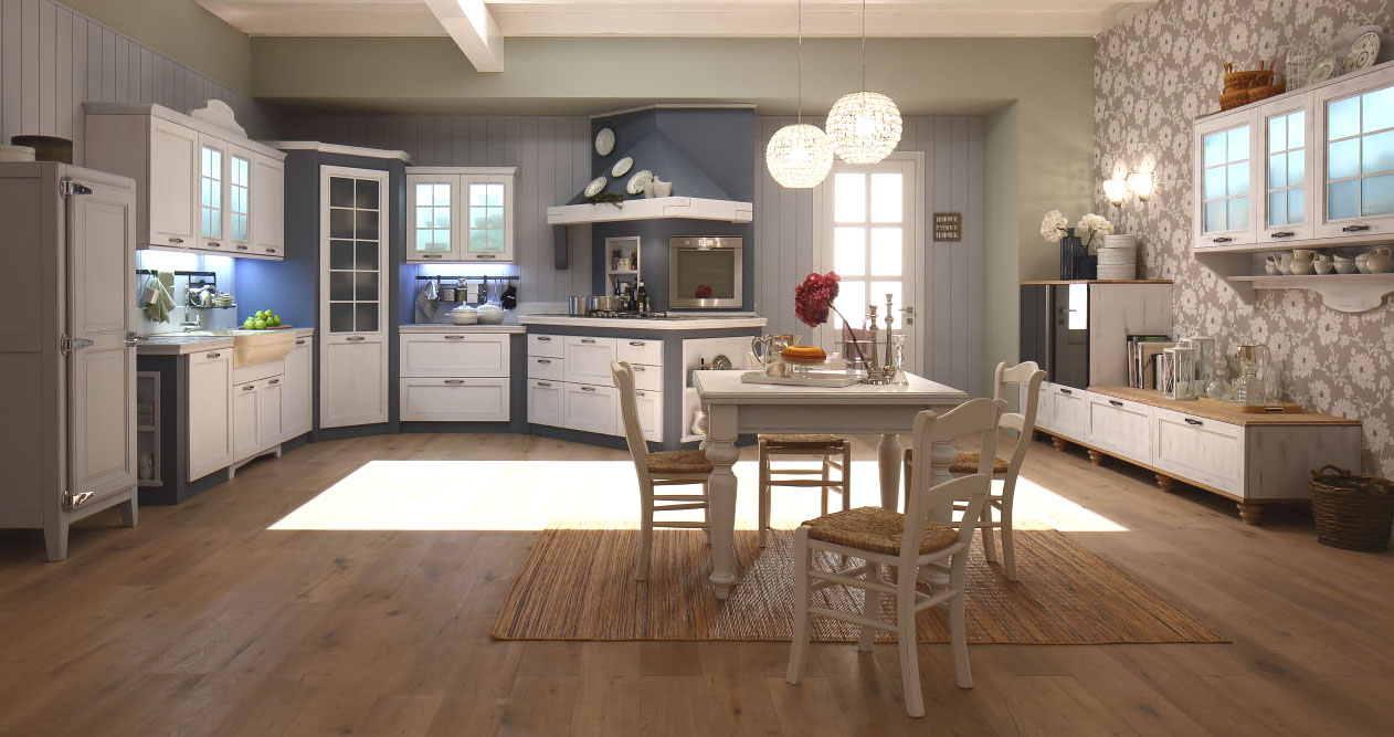 La cucina classica in stile shabby chic è la vera rivoluzione del ...