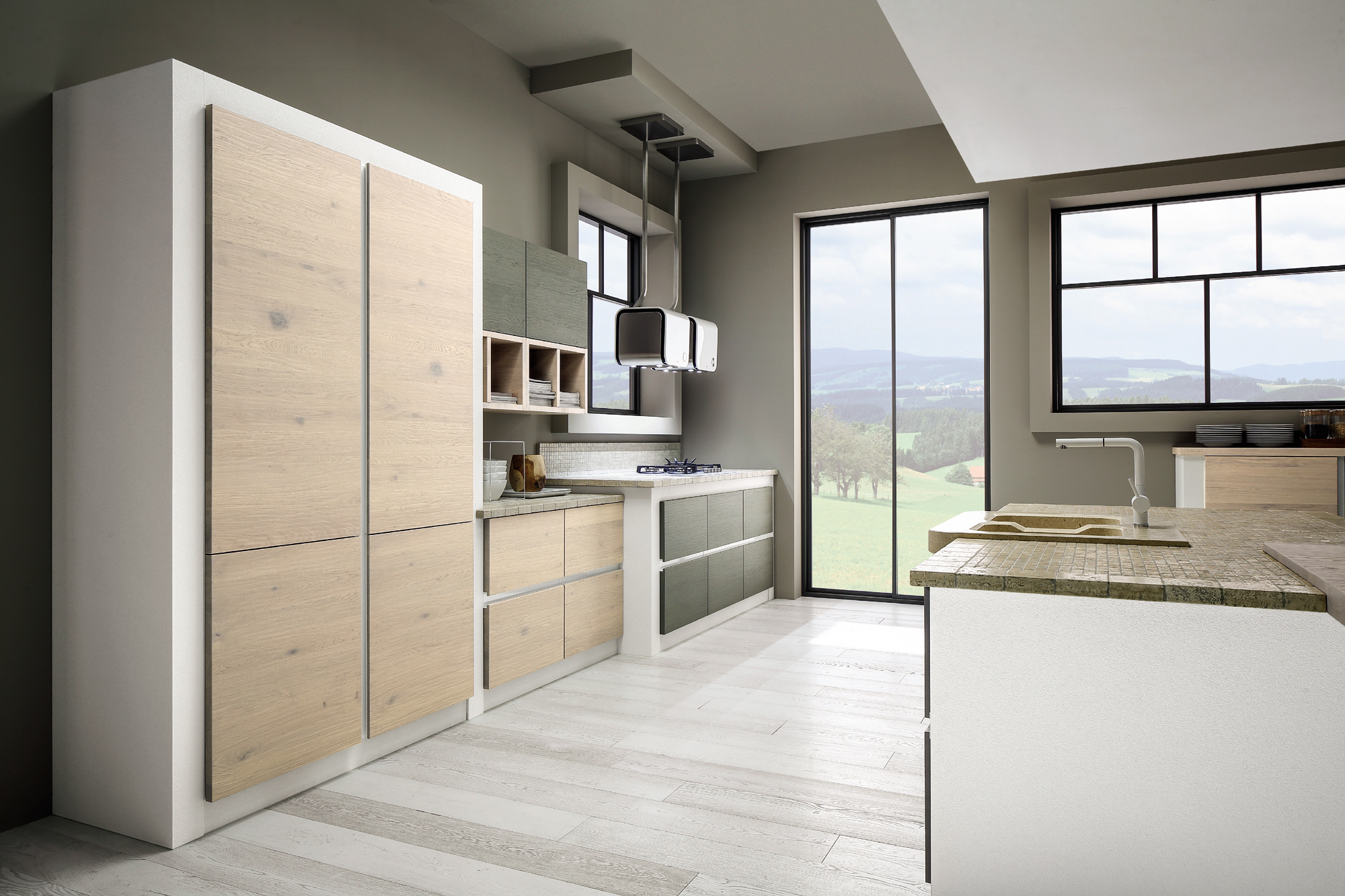 Unidea in più: cucine moderne o classico – contemporanee in ... Cucine in muratura moderne foto